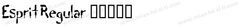 Esprit Regular字体转换